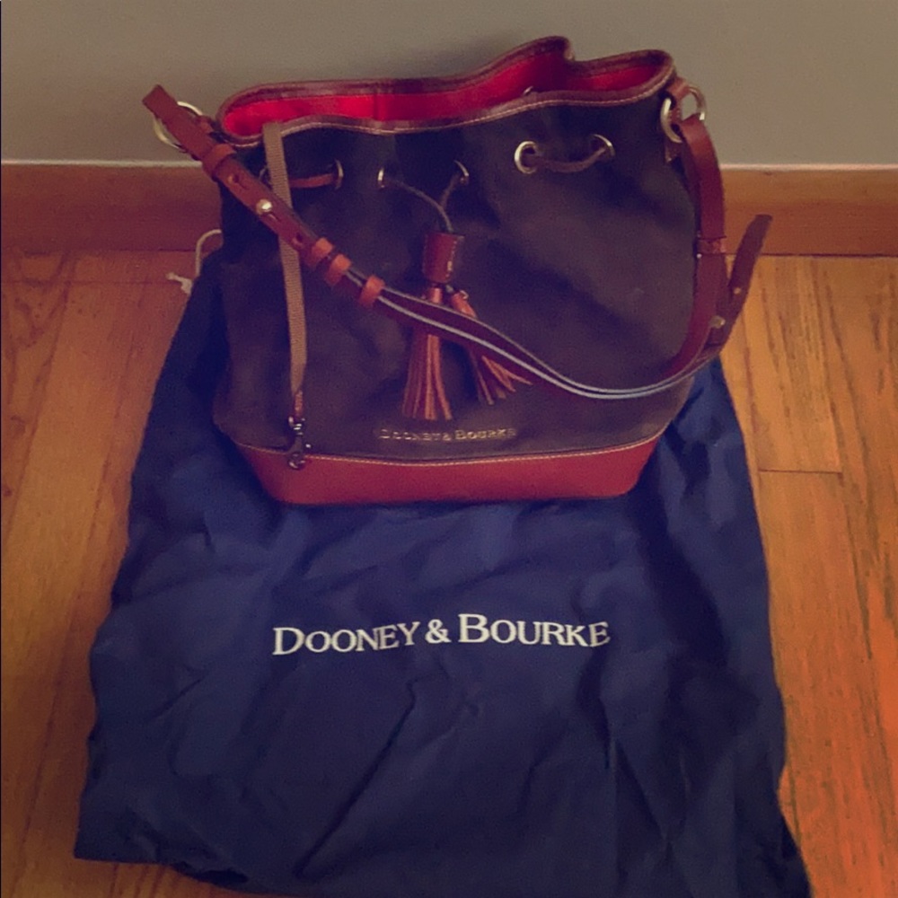 Dooney and Bourke suede drawstring purse